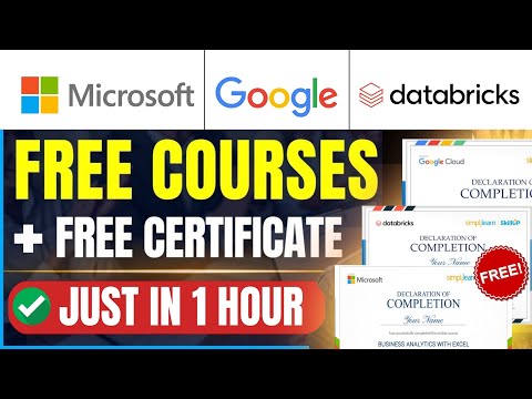 🔴Free Certification Courses from Microsoft Google & Databricks!🔥