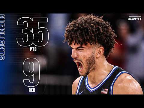 Cameron Boozer HIGHLIGHTS 🎥 35 PTS & 9 REB to lead Duke over Arkansas 💪 | ESPN College Basketball