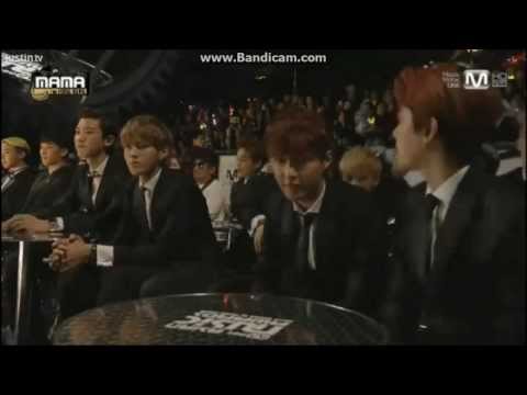 131122 MAMA- #12 EXO reaction to Aaron Kwok