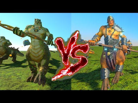 Zoats VS Dragon Ogres. Total War Warhammer 3