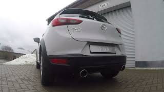 Video: Fox Edelstahl Duplex Sportauspuff Mazda CX-3 Benziner