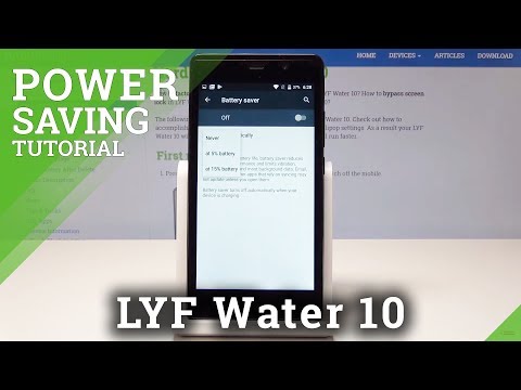 How to Enable Power Saving Mode in LYF Water 10 - Battery Saver