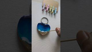 DIY RESIN KEYCHAIN 🌊 #art #artwork #arte #resin #resinart #resinartwork #resingifts #shorts #diy #3d