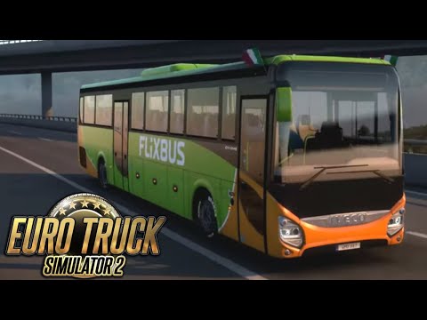 EURO TRUCK SIMULATOR 2 - Mod Iveco Evadys FlixBus - GAMEPLAY ITA 4K