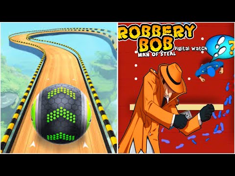 Going Balls Speedrun Gameplay iOS,Android VS Robbery Bob Use Dealer Costume High Rise P8