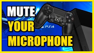 How to MUTE Microphone on Controller on PS4 Console (Disable Voice Chat)