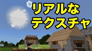 【マインクラフトPE】リアルなテクスチャ