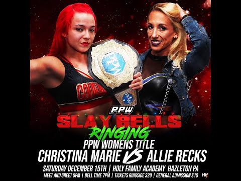 Christina Marie vs Allie Recks - PPW Slay Bells Ringing - 12/15/18