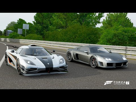 Forza 7 Drag race: 920 HP Noble M600 vs Koenigsegg One:1