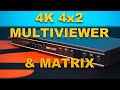 4k Quad Multiviewer with Seamless Matrix Switching | BG-UHD-MVS42MA