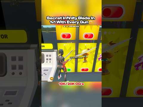 Secret Infinity Blade In 1v1 With Every Gun 🤫 #fortnite #gaming #fortnitememes