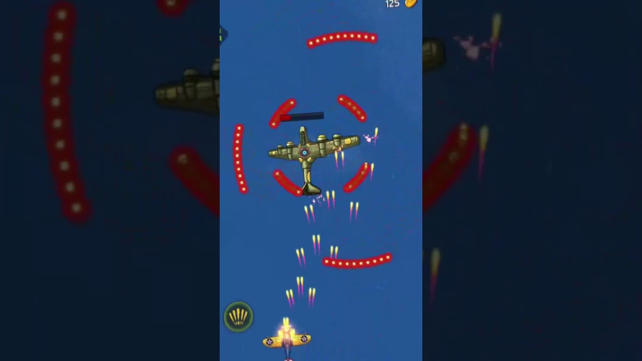 1945 에어포스 게임 영상 광고 디자인