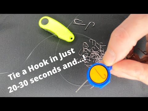 Tie a Hook in Just 20-30 Seconds With This Amazing Fishing Gear Knot Tying Tool! [4k]