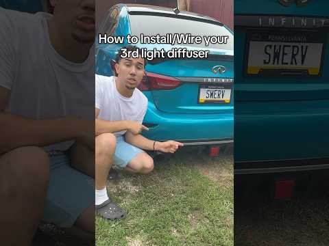 How to install a 3rd light diffuser G37/Q50!
