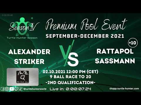Turtle Hunter Season 4 Match 09/F1 - Rainer Biermann gegen die Turtle Holger Vier - 8 Ball auf 20