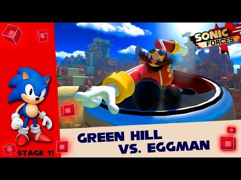 Sonic Forces [PC] - Green Hill: VS. Eggman (Stage 11) - Walkthrough