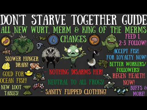 All NEW Wurt/Merm/King Of The Merms Changes - Don't Starve Together Guide