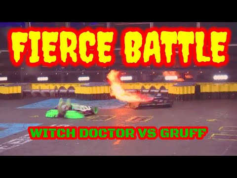 BATTLEBOTS FIGHT OF THE WEEK | WITCH DOCTOR VS GRUFF | WORLD CHAMPION VII | FIERCE BATTLE