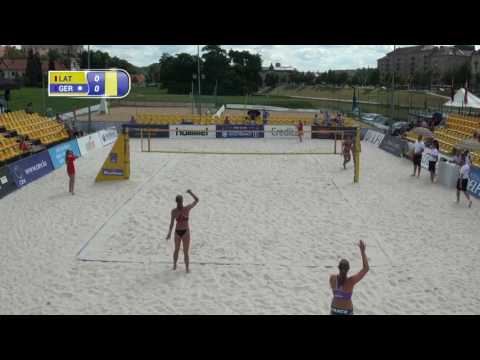 Kravcenoka/Graudina vs. Niemczyk/Karnbaum, beach volleyball