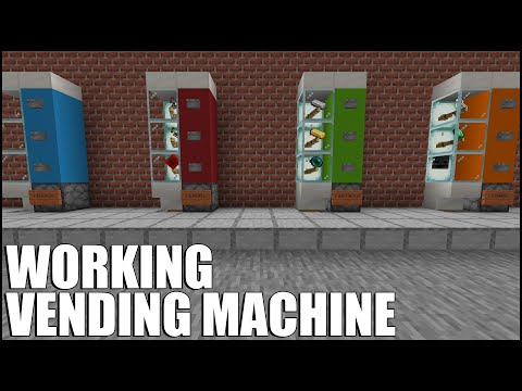 Fed X Gaming - How To Build a WORKING Vending Machine in Minecraft Bedrock!