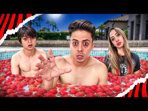 I MADE A POOL OF LOVE STRAWBERRIES! *24 Hours