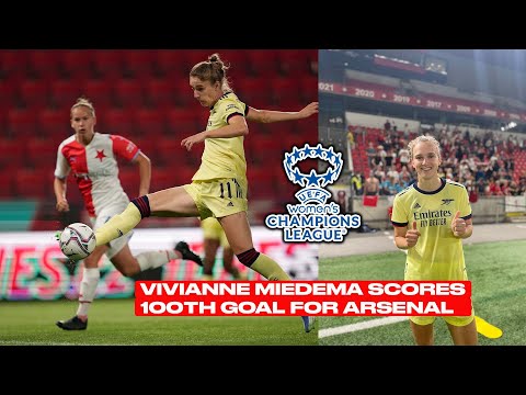 Vivianne Miedema Scores A Hattrick VS Slavia Praha In The UWCL. Arsenal 4-0 Slavia Praha!