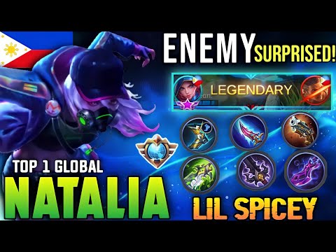 Enemy Surprised, 88.7% WR! | Top 1 Global NATALIA Ranked Gameplay BEST BUILD By Lil Spicey - MLBB