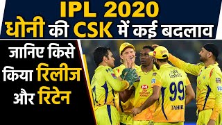 IPL 2020: Chennai Super Kings official released and Retain players list | वनइंडिया हिंदी