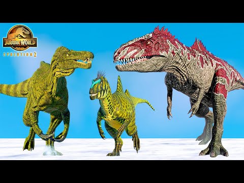 Warpath Skin Dominion Giganotosaurus, Concavenator 🦖 Jurassic World Evolution 2 Dinosaurs Animations
