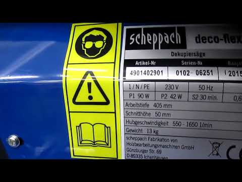 Станок лобзиковый Scheppach deco flex SL для точной и аккуратной резки древесины, пластика - фото 1 - id-p2517091256