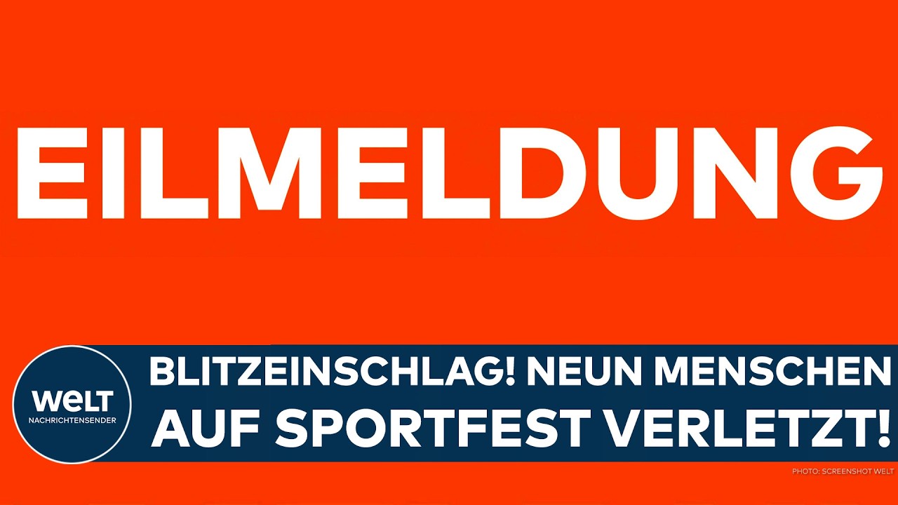 RASTATT: Blitzeinschlag! Neun Menschen auf Sportfest verletzt!