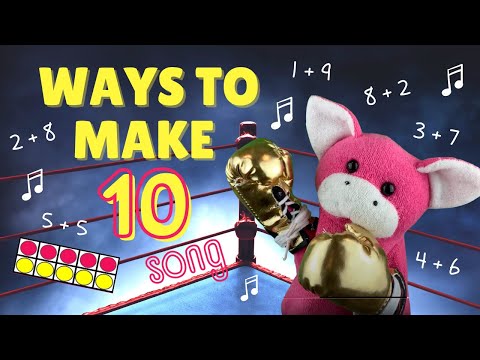 Ways to Make Ten Song - Addition Facts Song to Learn Friends of Ten Facts by Math Notes with Rocko