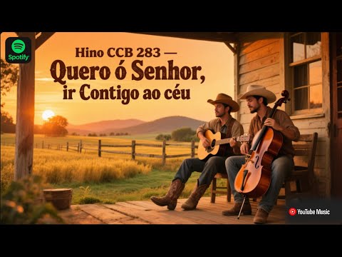 HINO 283 CCB   Quero ó Senhor ir Contigo ao Céu   HINÁRIO 5 COM LETRAS