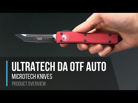 Microtech Ultratech D/E Double Edge 204P OD Camo OTF Automatic Knife 122-1OCS Video