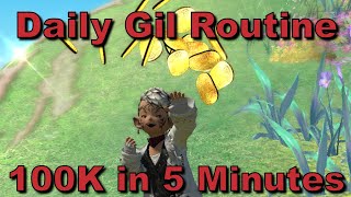 FFXIV Daily Gil Making Routine - 100K in 5 Minutes