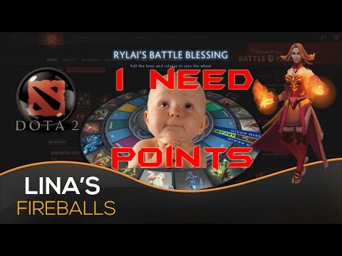 Dota 2 | Lina's Fireballs Part #2 - Rylai's Blessing & Treasure Opening!!