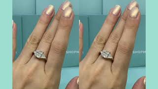 Three Stone Emerald Moissanite Ring Review by shopmoissanite.co.uk