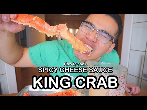 How to cook KING CRAB w/ CHEESE SAUCE