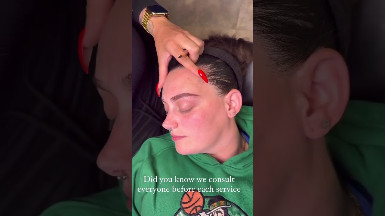 Consults are included with the service 🥰 #browlife #browtech #louisvillebrows #louisvillesalon