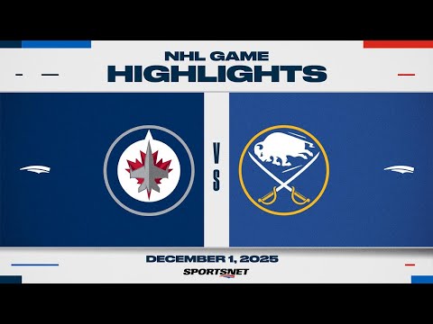 NHL Highlights | Jets vs. Sabres - December 1, 2025