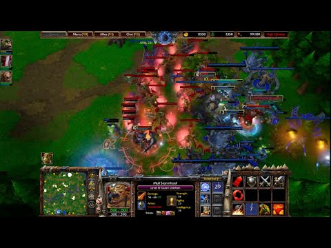 1 (Orc) vs 5 Insane Computers (All Night Elf) | Warcraft 3 Reforged