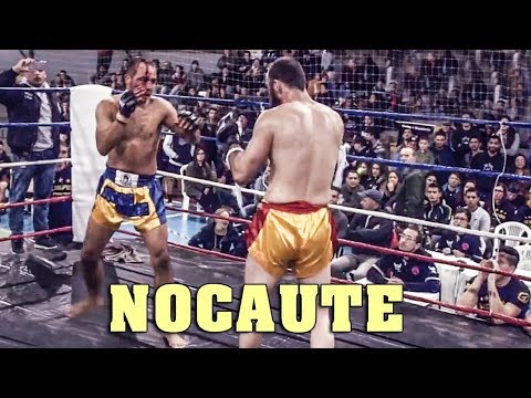 MUAYTHAI COM LUVA DE MMA! - Leandro Machado VS Kru Ulisses Barcellos