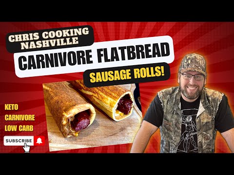 ‼️EASY CARNIVORE Flat BREAD‼️ Makes Incredible Sausage Roll Sandwiches!
