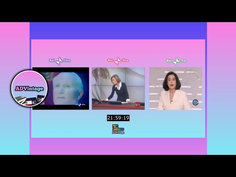 Annuncio morte Papa Giovanni Paolo II su reti Rai - 2 aprile 2005 🌃