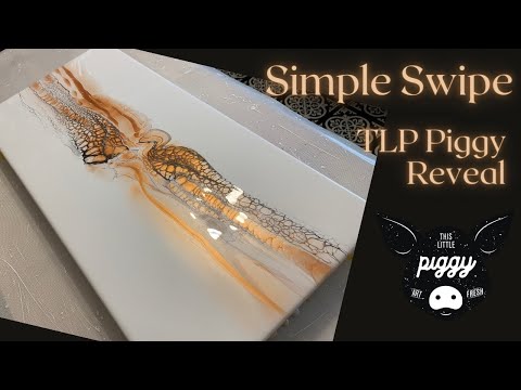 #214 Simple Swipe - TLP Color Reveal | Acrylic Pour Painting | Abstract | Fluid Painting