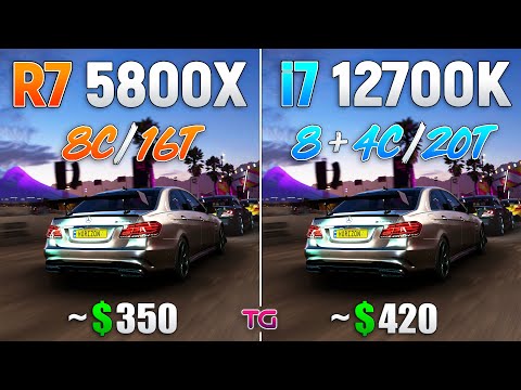 Core i7 12700K vs Ryzen 7 5800X - Test in 10 Games