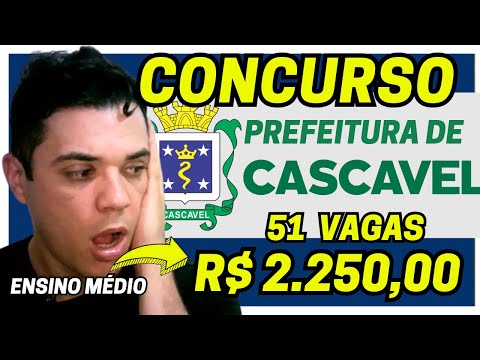 CONCURSO PREFEITURA DE CASCAVEL 2025