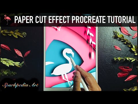 Cut Paper Effect in Procreate Tutorial - Follow the steps along✏️