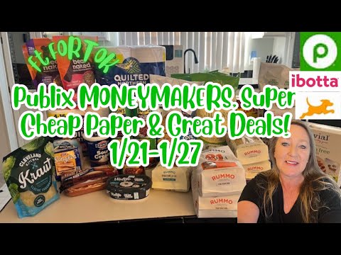 Publix Moneymakers, Cheap Paper Deals! 1/21-1/26 New Items ft FORTOK #extremecouponing #food #publix
