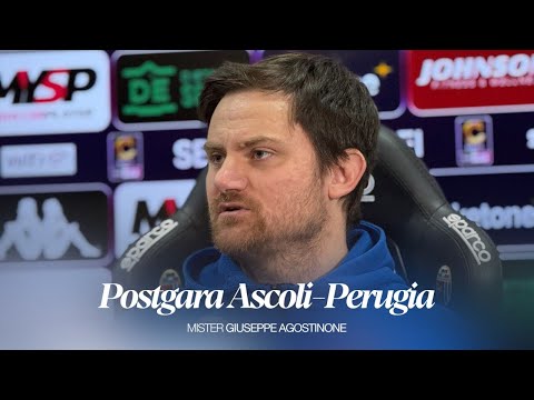 Mister Giuseppe Agostinone | Postgara Ascoli-Perugia | Ascoli Calcio